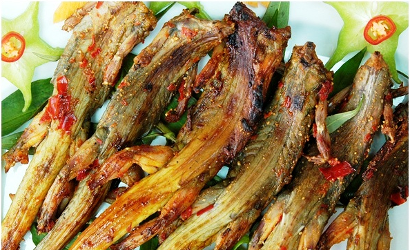 các món ăn chế biến từ con dông cát chất lượng, an toàn